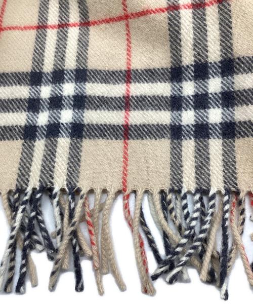 BURBERRY LONDON（バーバリーロンドン）BURBERRY LONDON (バーバリーロンドン) ノバチェック大判ウールマフラー ベージュ サイズ:75cm×150cmの古着・服飾アイテム