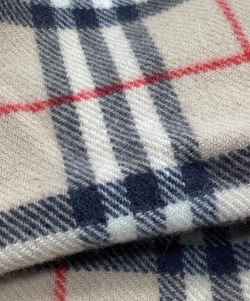 BURBERRY LONDON（バーバリーロンドン）BURBERRY LONDON (バーバリーロンドン) ノバチェック大判ウールマフラー ベージュ サイズ:75cm×150cmの古着・服飾アイテム