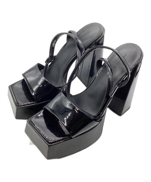 CHARLES & KEITH（チャールズアンドキース）CHARLES & KEITH (チャールズアンドキース) 厚底サンダル ブラック サイズ:37の古着・服飾アイテム