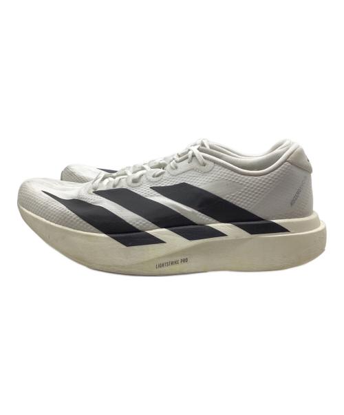 adidas（アディダス）adidas (アディダス) ADIZERO EVO SL WOVEN スニーカー　（アディゼロエヴォ　ウーブンスニーカー） ホワイト×ブラック サイズ:26.5cmの古着・服飾アイテム