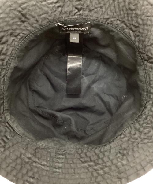 EMPORIO ARMANI（エンポリオ アルマーニ）EMPORIO ARMANI (エンポリオ アルマーニ) バケットハット ブラック サイズ:59の古着・服飾アイテム