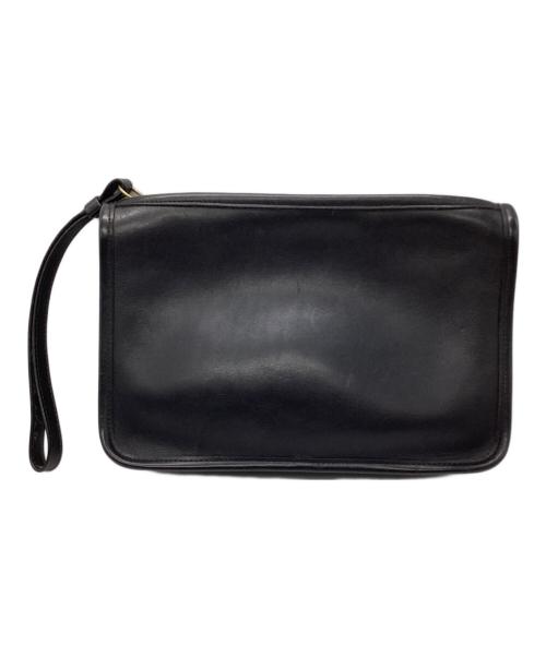 COACH（コーチ）COACH (コーチ) オールレザーオールドクラッチバッグ ブラックの古着・服飾アイテム