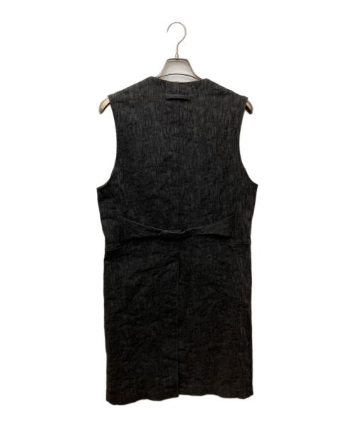 Jean Paul GAULTIER（ジャンポールゴルチェ）Jean Paul GAULTIER (ジャンポールゴルチェ) ジャガードロングジレ グレー サイズ:48の古着・服飾アイテム