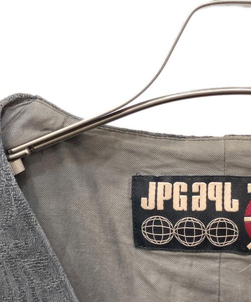 Jean Paul GAULTIER（ジャンポールゴルチェ）Jean Paul GAULTIER (ジャンポールゴルチェ) ジャガードロングジレ グレー サイズ:48の古着・服飾アイテム