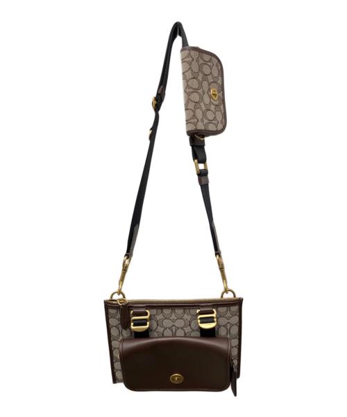 COACH（コーチ）COACH (コーチ) マルチファンクション クロスボディ ウィズ ディンキー ベージュの古着・服飾アイテム