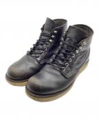 RED WINGレッドウィング）の古着「6inch CLASSIC PLAIN TOE （6インチ　クラシックプレーントゥ）」｜ブラック