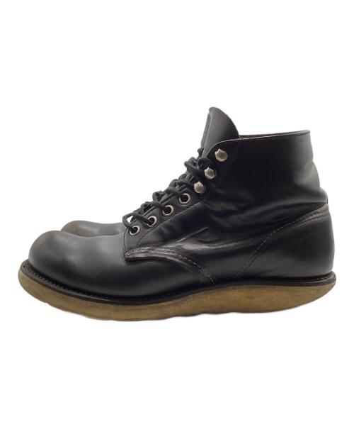 RED WING（レッドウィング）RED WING (レッドウィング) 6inch CLASSIC PLAIN TOE （6インチ　クラシックプレーントゥ） ブラック サイズ:61/2の古着・服飾アイテム