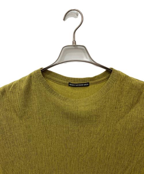 ISSEY MIYAKE MEN（イッセイミヤケメン）ISSEY MIYAKE MEN (イッセイミヤケメン) CREPE TUCK JERSEY（クレープタックジャージー） イエロー サイズ:2の古着・服飾アイテム