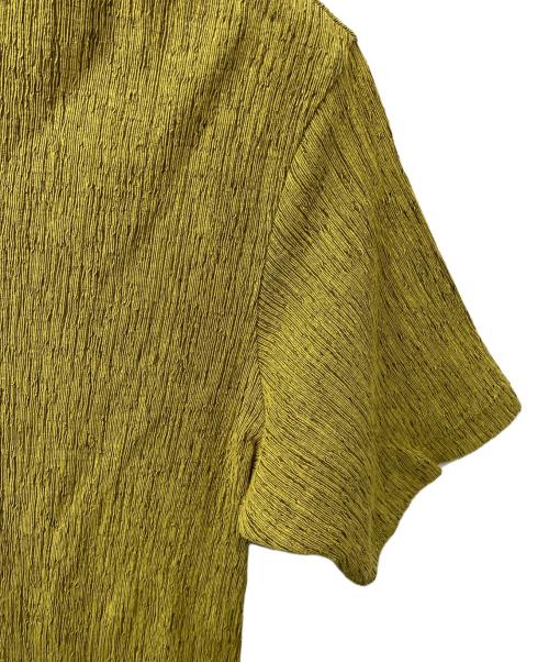 ISSEY MIYAKE MEN（イッセイミヤケメン）ISSEY MIYAKE MEN (イッセイミヤケメン) CREPE TUCK JERSEY（クレープタックジャージー） イエロー サイズ:2の古着・服飾アイテム
