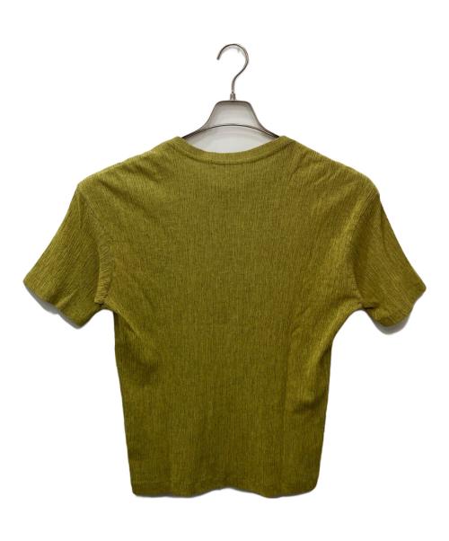 ISSEY MIYAKE MEN（イッセイミヤケメン）ISSEY MIYAKE MEN (イッセイミヤケメン) CREPE TUCK JERSEY（クレープタックジャージー） イエロー サイズ:2の古着・服飾アイテム