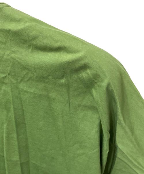 HOMME PLISSE ISSEY MIYAKE（オム プリッセ イッセイ ミヤケ）HOMME PLISSE ISSEY MIYAKE (オム プリッセ イッセイ ミヤケ) バードシルエットロゴTシャツ グリーン サイズ:表記なしの古着・服飾アイテム