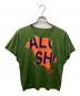 HOMME PLISSE ISSEY MIYAKE（オム プリッセ イッセイ ミヤケ）の古着「バードシルエットロゴTシャツ」｜グリーン
