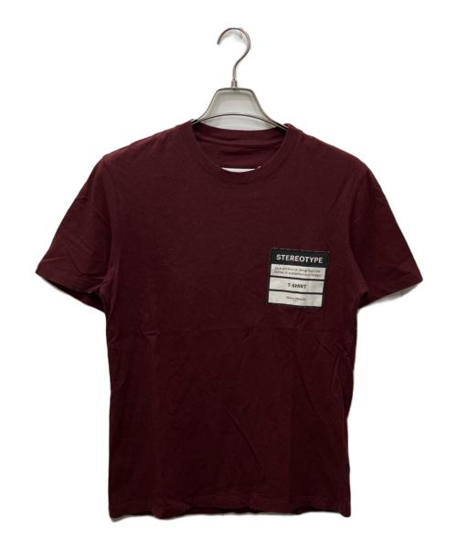 Maison Margiela（メゾンマルジェラ）Maison Margiela (メゾンマルジェラ) STEREOTYPE T-Shirt（ステレオタイプ） レッド サイズ:46の古着・服飾アイテム