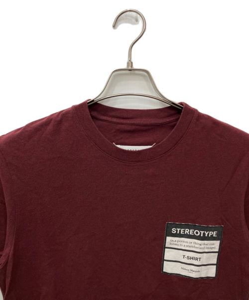Maison Margiela（メゾンマルジェラ）Maison Margiela (メゾンマルジェラ) STEREOTYPE T-Shirt（ステレオタイプ） レッド サイズ:46の古着・服飾アイテム
