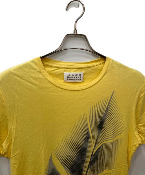 Maison Margiela（メゾンマルジェラ）Maison Margiela (メゾンマルジェラ) リーフプリントTシャツ イエロー サイズ:46の古着・服飾アイテム