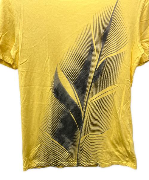 Maison Margiela（メゾンマルジェラ）Maison Margiela (メゾンマルジェラ) リーフプリントTシャツ イエロー サイズ:46の古着・服飾アイテム