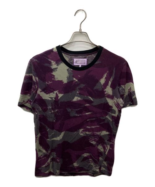 Maison Margiela（メゾンマルジェラ）Maison Margiela (メゾンマルジェラ) ムラ染め(顔料)プリントTシャツ パープル サイズ:46の古着・服飾アイテム