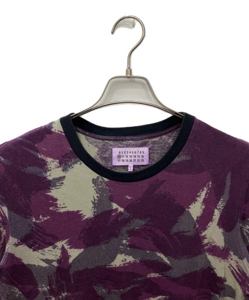 Maison Margiela（メゾンマルジェラ）Maison Margiela (メゾンマルジェラ) ムラ染め(顔料)プリントTシャツ パープル サイズ:46の古着・服飾アイテム