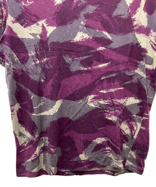 Maison Margiela（メゾンマルジェラ）Maison Margiela (メゾンマルジェラ) ムラ染め(顔料)プリントTシャツ パープル サイズ:46の古着・服飾アイテム