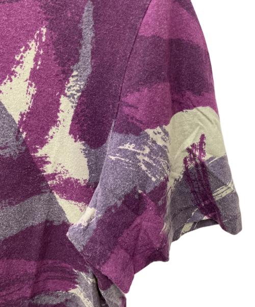 Maison Margiela（メゾンマルジェラ）Maison Margiela (メゾンマルジェラ) ムラ染め(顔料)プリントTシャツ パープル サイズ:46の古着・服飾アイテム