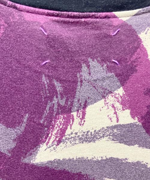 Maison Margiela（メゾンマルジェラ）Maison Margiela (メゾンマルジェラ) ムラ染め(顔料)プリントTシャツ パープル サイズ:46の古着・服飾アイテム