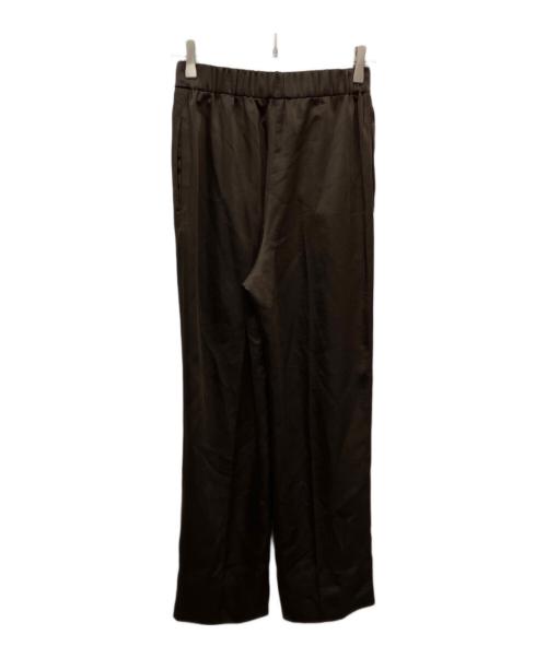 YORI（ヨリ）yori (ヨリ) ハンサムサテンパンツ ブラウン サイズ:36の古着・服飾アイテム