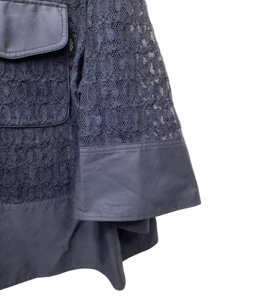 CYCLAS（シクラス）CYCLAS (シクラス) レースシャツ ネイビー サイズ:34の古着・服飾アイテム