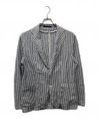 TAGLIATORE×TOMORROW LANDタリアトーレ×トゥモローランド）の古着「ストライプジャケット」｜ブルー