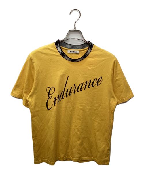 WALES BONNER（ウェールズボナー）WALES BONNER (ウェールズボナー) Endurance T Shirt（エンデュランス） イエロー サイズ:Lの古着・服飾アイテム