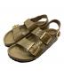 BIRKENSTOCK（ビルケンシュトック）の古着「Milano Embossed Natural Leather （ミラノエンボスナチュラルレザー）」｜オリーブ