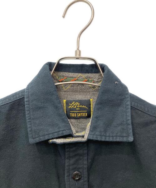 L.L.Bean（エルエルビーン）L.L.Bean (エルエルビーン) エルボーパッチネルシャツ ブラック サイズ:XSの古着・服飾アイテム