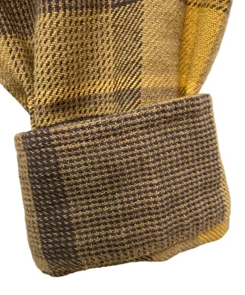 L.L.Bean（エルエルビーン）L.L.Bean (エルエルビーン) エルボーパッチチェックネルシャツ ブラウン×イエロー サイズ:XSの古着・服飾アイテム