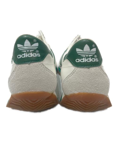 adidas（アディダス）adidas (アディダス) 【観賞用】90's カントリー カンガルーレザー スニーカー グリーン×ホワイト サイズ:６　１/2の古着・服飾アイテム
