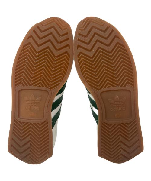 adidas（アディダス）adidas (アディダス) 【観賞用】90's カントリー カンガルーレザー スニーカー グリーン×ホワイト サイズ:６　１/2の古着・服飾アイテム