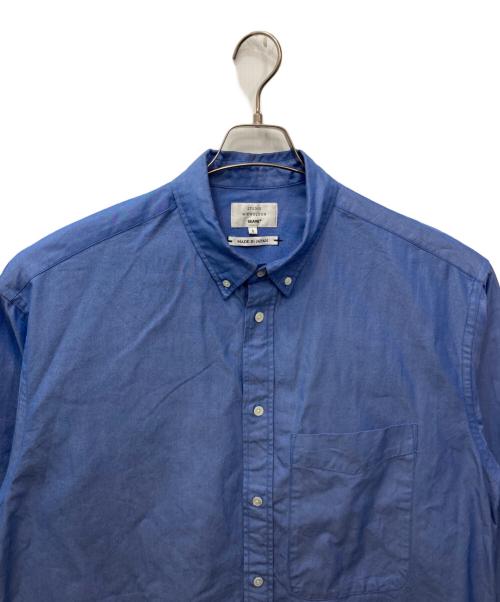 STUDIO NICHOLSON（スタジオ ニコルソン）STUDIO NICHOLSON (スタジオ ニコルソン) BEAMS+ (ビームスプラス) 【別注】STUDIO NICHOLSON / LISA OXFORD SHIRT ブルー サイズ:Sの古着・服飾アイテム