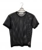 PLAY COMME des GARCONSプレイコムデギャルソン）の古着「Polyester Mesh Large（ポリエステルメッシュラージ）」｜ブラック
