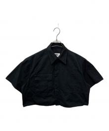 MM6 Maison Margiela（エムエムシックスメゾンマルジェラ）の古着「半袖シャツ」｜ブラック