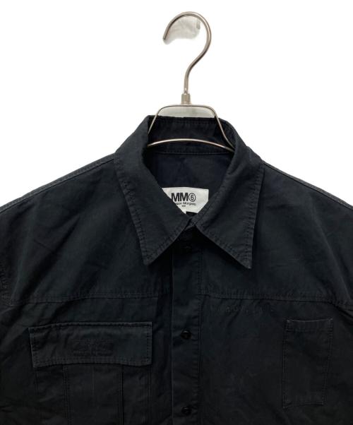 MM6 Maison Margiela（エムエムシックスメゾンマルジェラ）MM6 Maison Margiela (エムエムシックスメゾンマルジェラ) 半袖シャツ ブラック サイズ:38の古着・服飾アイテム