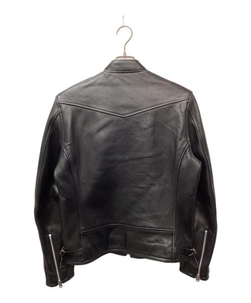 Schott（ショット）Schott (ショット) ラムレザーシングルライダースジャケット ブラック サイズ:Mの古着・服飾アイテム