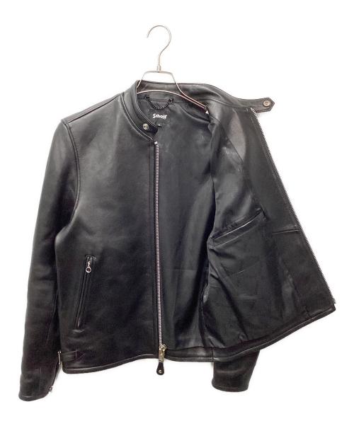 Schott（ショット）Schott (ショット) ラムレザーシングルライダースジャケット ブラック サイズ:Mの古着・服飾アイテム