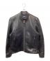 Schott（ショット）の古着「ラムレザーシングルライダースジャケット」｜ブラック