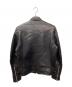 Schott (ショット) ラムレザーシングルライダースジャケット ブラック サイズ:M：45000円