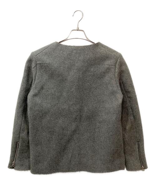 SUNSEA（サンシー）SUNSEA (サンシー) ノーカラージャケット グレー サイズ:採寸参照の古着・服飾アイテム