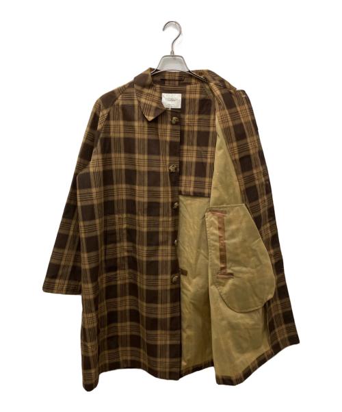 VALSTAR（ヴァルスター）Valstar (ヴァルスター) リネンコットンステンカラーコート ブラウン サイズ:46の古着・服飾アイテム