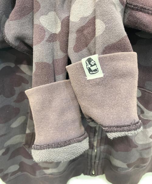 A BATHING APE（アベイシングエイプ）A BATHING APE (アベイシングエイプ) Double Shark Full Zip Hoodie/ダブルシャークフルジップフーディー パープル サイズ:Lの古着・服飾アイテム