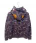 A BATHING APE (アベイシングエイプ) Double Shark Full Zip Hoodie/ダブルシャークフルジップフーディー パープル サイズ:L：30000円