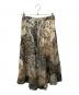 GUCCI（グッチ）の古着「ボタニカル柄リネンフレアスカート」｜グレー