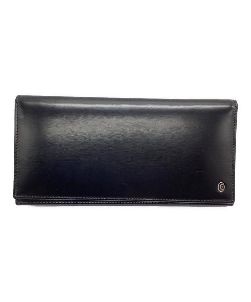 Cartier（カルティエ）Cartier (カルティエ) パシャライン二つ折りレザーウォレット ブラックの古着・服飾アイテム