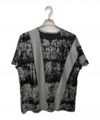ISSEY MIYAKE MENイッセイミヤケメン）の古着「モザイク柄ドルマンスリーブＴシャツ」｜グレー