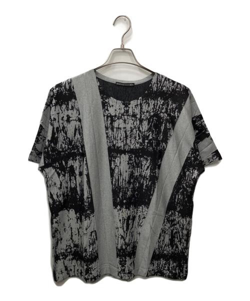 ISSEY MIYAKE MEN（イッセイミヤケメン）ISSEY MIYAKE MEN (イッセイミヤケメン) モザイク柄ドルマンスリーブＴシャツ グレー サイズ:表記なし(実寸をご確認ください)の古着・服飾アイテム